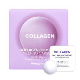 Healmize Collagen Boosting Melting Snowball Capsule (8ea) – 660,000ppm Hyaluronic Acid & 261,905ppm Hydrolyzed Collagen – Firm, Smooth, and Hydrated Skin – Freeze-Dried Capsule for Elasticity & Glow