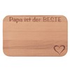 FABRIKSTORES GmbH Wooden Breakfast Board with Engraving "Papa ist der