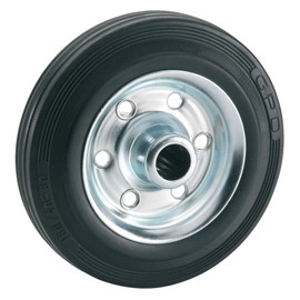 Dörner + Helmer 710142 °C 80 x 25 x 12 mm Solid Rubber Wheel with Roller Bearing Hub Width 39 mm