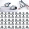 Tandefio 3/8" Flexible Conduit Metal Duplex Connector for Flex/AC/NM Sheathed