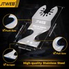 JTWEB Oscillating Multi Tool Hook Knife Blade Scraper, 10PCS Asphalt