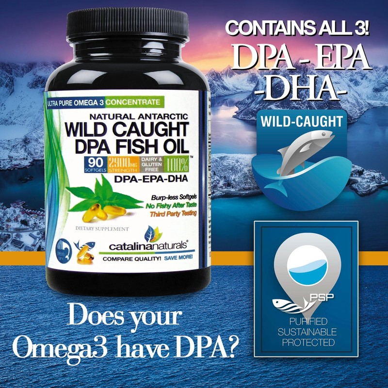 Wild Caught Omega-3 DPA Fish Oil - 2900 mg with