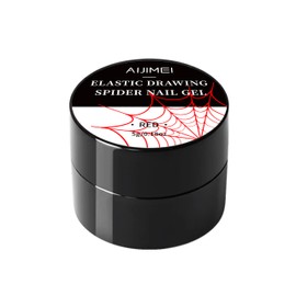 AOBOO Red Nail Art Spider Gel Burning and Lively Red Full Of Enthusiasm Energy Sticky and Easy to Shape Which Can Pull Out A Delicate Spider Web-Like Texture to Create A Three-Dimensional Manicure