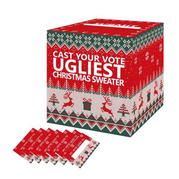 sunepany Christmas Ugly Sweater Game Box Ugly Sweater Contest Ballot