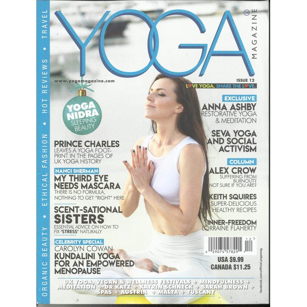 YOGA MAGAZINE, YOGA NIDRA SLEEPING BEAUTY APRIL, 2019 ISSUE #