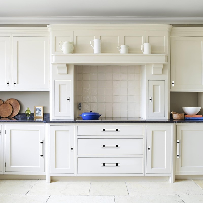 BonKuDoo 5 Pack Gold Cabinet Pulls, Glass Drawer Pulls Crystal