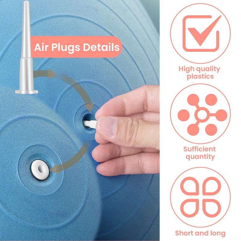 CIATBYYJ Yoga Ball Air Plug, Exercise Ball, Air Stopper, Easy