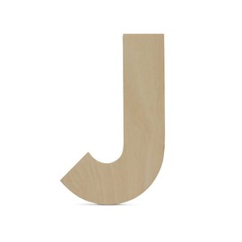 Wooden Letter J Cutouts 12", Wooden Letters for Wall Decor, Home Decor, Crafts, and Party Decorations by Woodpeckers