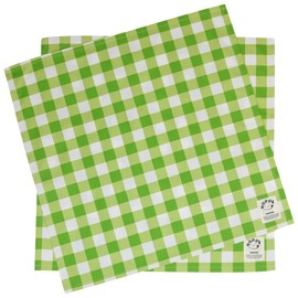 Green Checkered Lunch Cloth (Set of 2), Kindergarten, Kindergarten, Preparation, Handmade School Entrance Goods, Tablecloth, Napkin, Bento Goods, Durable, Kids, Lunch Box, Boys, Girls, Kindergarten,