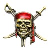 MDLUFY Car Sticker 3D Metal Emblem Pirates of the Caribbean