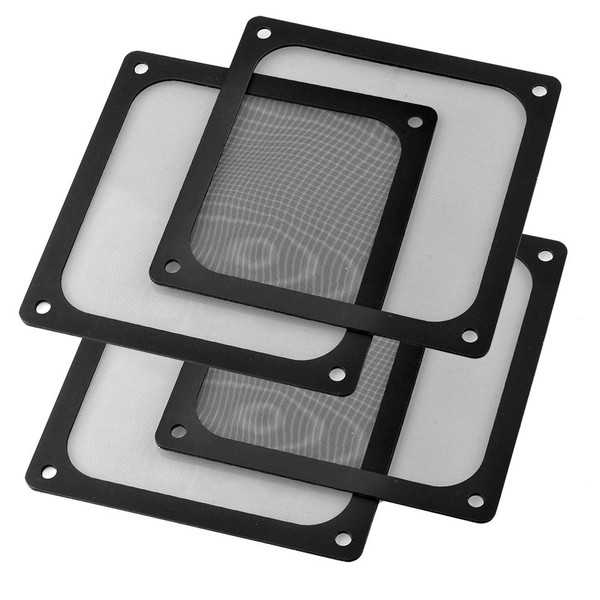 S SIENOC 4 x 120 x 120 mm Black Fan