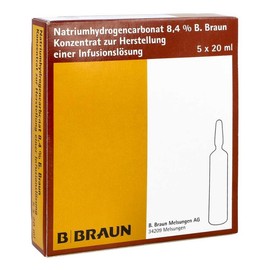 Sodium Hydrogen Carbonate B.Braun 8.4% Glass 5 x 20 ml