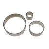 PME Stainless Steel Round Cutters, Set of 3,6 x 1.2