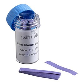 Camlab 1171274 Litmus Test Paper Booklets, 10 Books x 20 Strips, Blue