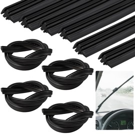 VGECEE 10 Stück Scheibenwischer Gummi 8mm Wischergummi Meterware Ersatzgummi Scheibenwischer Ersatz Scheibenwischergummi Ersatzgummi für Die Meisten Autos, Scheibenwischer Gummi Ersatz