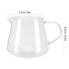 Glass Coffee Pot Server, 13.5oz Glass Coffee Carafe Manual Pour