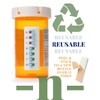TAKE-N-SLIDE Peel and Stick Reusable for 12 + Refills, Pill/Medication/Vitamin/Pet Med Tracker &
