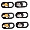 CIYODO 6pcs Cat Pattern Webcam Cover Ultra-Thin Privacy Protectors for