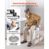 Commode Chair Adjustable Height Aluminum Alloy Raised Toilet Seat For