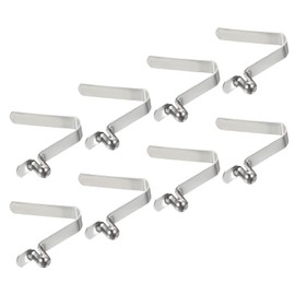 PATIKIL 5.5 x 3.8 mm 8 Pack Kayak Paddle Press Studs Pole Switch Spring Clips Steel Hollow Button Locking Tube Single Pin for Camping Awning Tent Poles