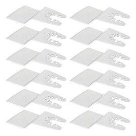 Be In Your Mind Pack of 12 Oscillating Scraper Blades for Multifunctional Tools, Wide Flat Scraper Blades Made of Stainless Steel, Compatible with Dewalt, Compatible with Makita 52 x 71 mm