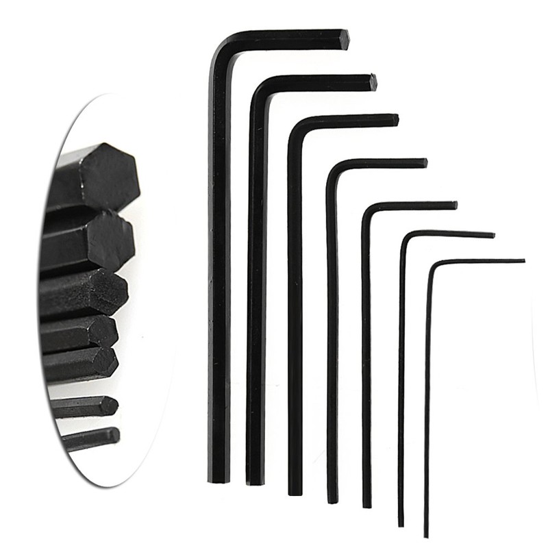 AXTZWKL 7Pcs/Set Hexagon Hex Allen Key Set Wrench Screwdriver Tool