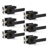 KNOBWELL 6 Pack Door Handles Matte Black Heavy Duty Interior