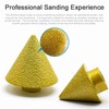Diamond Grit Chamfer Brazed Chamfering Tool Round-bevel Milling Bit Tile