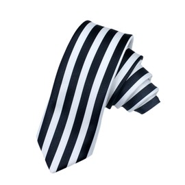 URTERYSER Japanese Cosplay Black Vertical Striped Neck Tie Costume Neckties Neckwear Accessories Gift Fine
