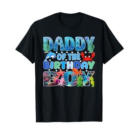 Daddy of The Birthday Boy Aquarium Sea Animals Matching T-Shirt