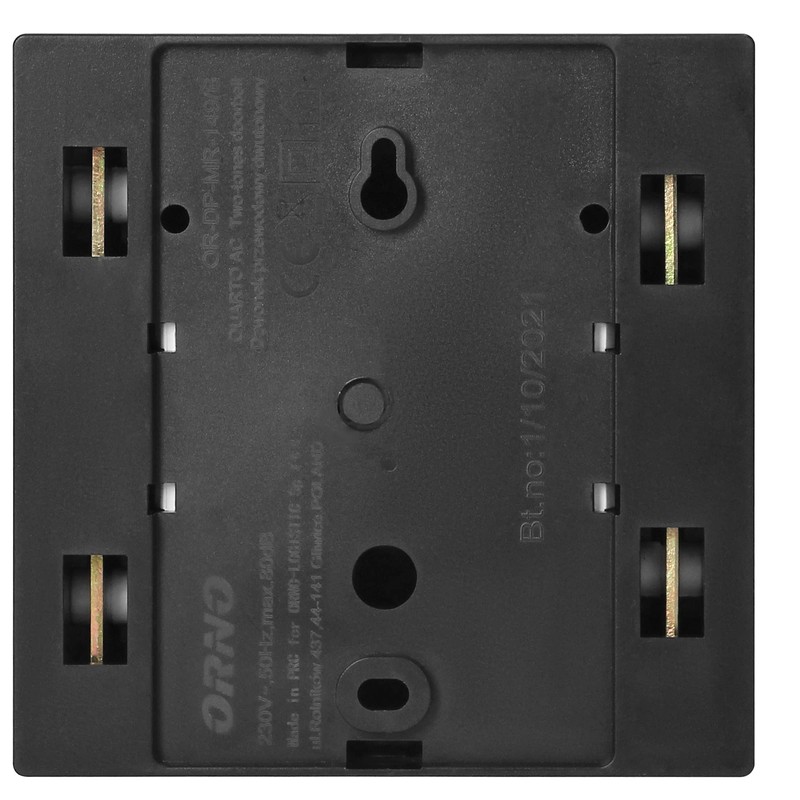 ORNO Quarto AC Doorbell Wired Mechanical Gong 80dB 230VAC (Black)
