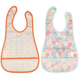 iWheel Waterproof Bib for Babies and Children, Super Bib, Soft Bib, Baby Food Apron, Adjustable Size, Dirty Resistant, Sleeveless, Pockets, Waterproof, Lightweight, For Nursery, 8 Pieces, Baby Boys, 8