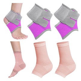 2 Pairs Kids Foot Protectors, Ankle Guards, Elastic Foot Guards, Ankle Support Sleeves, Sports Foot Protectors