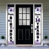 LASKYER Happy 14th Birthday Purple Door Banner - Cheers to