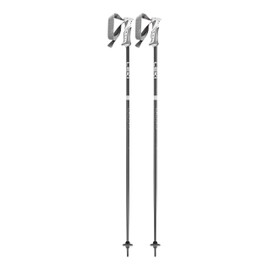 LEKI Women’s Bliss Lightweight Aluminum Ski Poles for Alpine Skiing - Gunmetal-Dark Anthracite-White - 105 cm