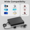 MthsTec USB Floppy Drive, 3.5" External USB & Type-C Floppy