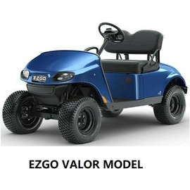 Huskey 2PCS Golf Cart Front Seat Covers for for EZGO Freedom TXT 2014+, Valor Custom Two-Tone Black/Red Diamond Stitching with Red Piping, Marine Grade Vinyl Material, Staple on Design