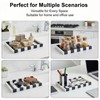 Black White Striped Marble Tray, 12" Rectangular Vanity Jewelry Organizer