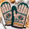 ZHANTUONE Always Use Protection Funny Heat Resistant Oven Mitts 2-Piece