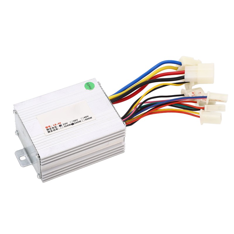 Electric Bike Brush Controller 24V 500W Multi Protection Aluminum Motor