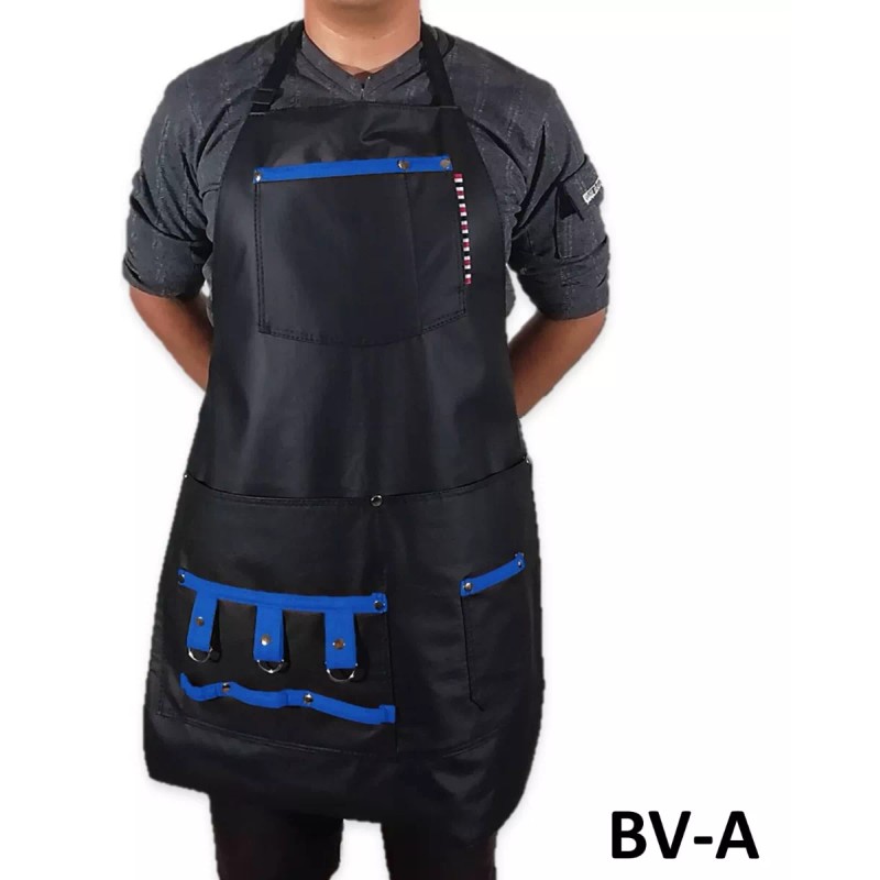 Benitez S.J.T. 10 Mandiles Barbero Vini Piel Delantal Estilista Barber