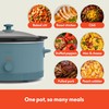 bella 6.0 Qt Manual Slow Cooker, Ceramic Nonstick Coating, 3