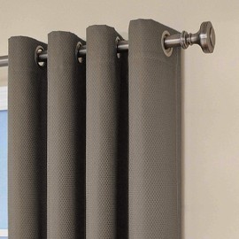 Eclipse Dane Grommet Panel de Cortina de Oscurecimiento, 52 x 63 pulgadas, Humo