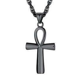 Suplight Eye of Horus Necklace, Men's, Popular, Silver, Surgical Stainless Steel Pendant, Women's Accessory