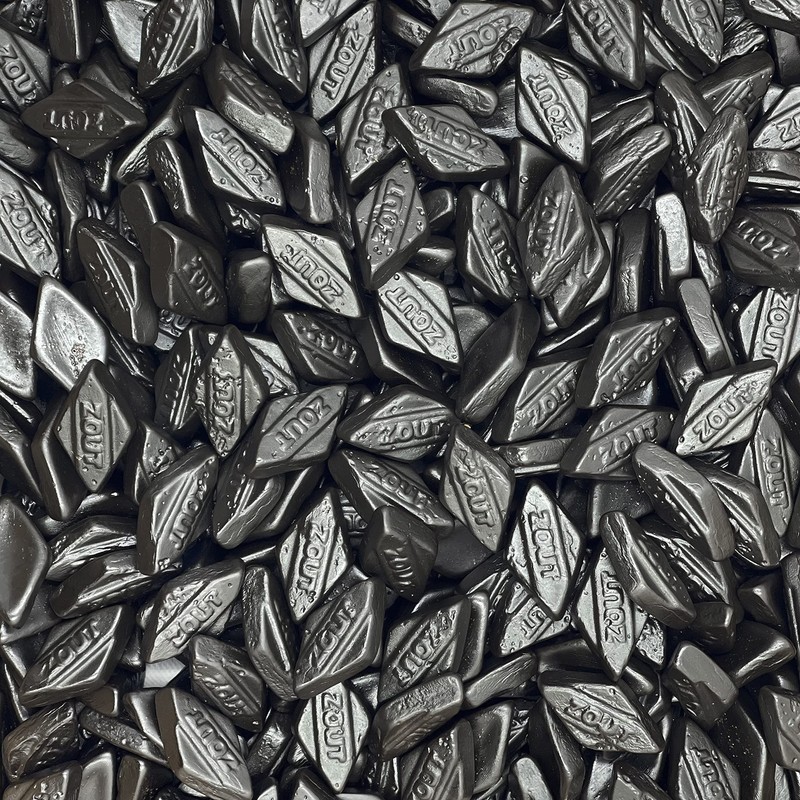 Fruidles Diamond Licorice Gummies, Slightly Salted Black Licorice (2lb Bag)