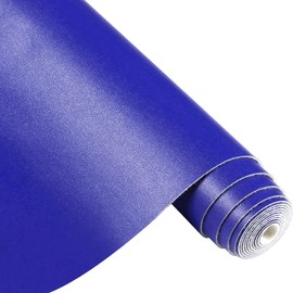 Ramya Smooth Solid Color Royal Blue Faux Leather Sheets 1Rolls 12"x 53" (30cm x 135cm),Faux Leather is Great for Handmade DIY Craft Projects, Bows,Leather Earrings (Royal Blue)