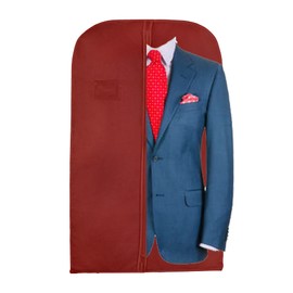 Wedcova Suit Covers for Men | Hanging Garment Bags | Travel Blazer & Jacket Bag | Clothes Storage Cover with Zipper | Suits Carrier Moth Proof Protector | 60 x 100cm (24'' x 40'') | Pack of 1 | Maroon