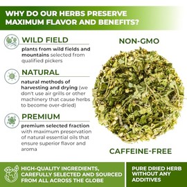 4 oz. Té de Hawthorn Hoja de Hawthorn Flor Té de Hierbas (Crataegus) - 113g Hojas de Hawthorn y Flor Hierba Espino Blanco Hojas