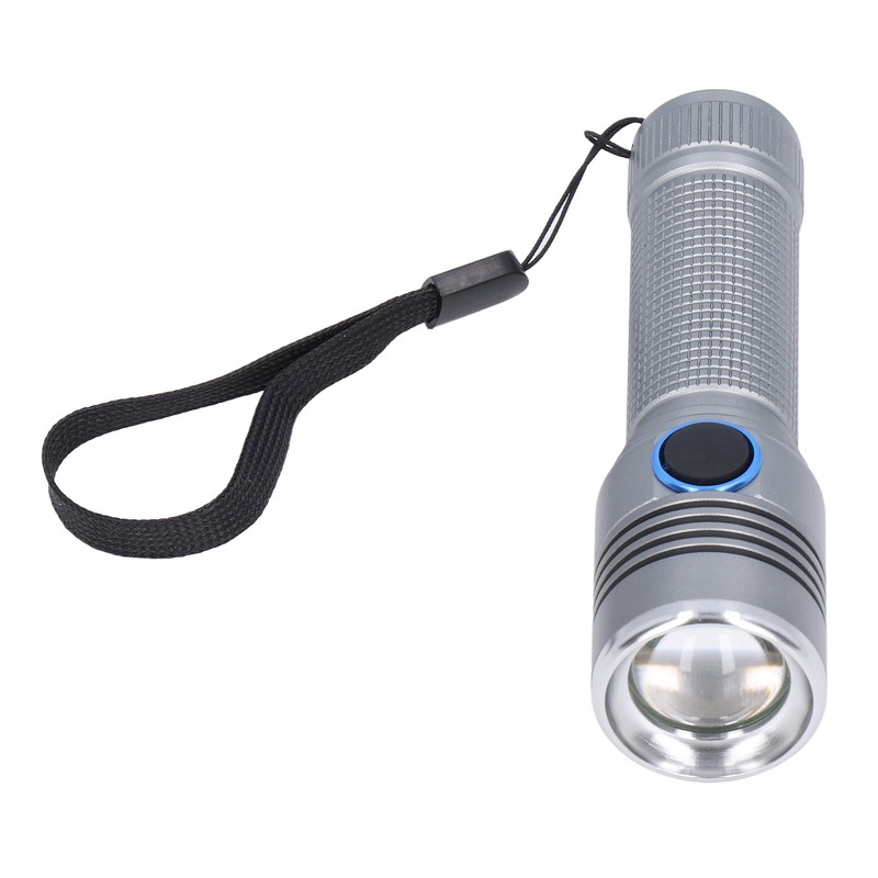 LED Flashlight Telescopic Zoom Protective Function Aluminum Alloy Barrel 2000LM