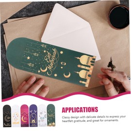 Operitacx Eid Mubarak Eid Money Envelopes Set 12 Unique Paper Envelopes for Ramadan Gifting Islamic Festival Decorations